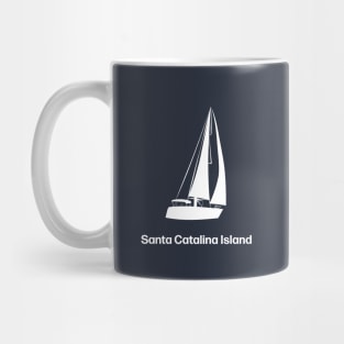 Santa Catalina sailing boat Mug